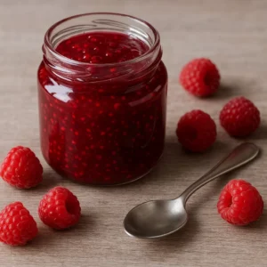 20250706 1814 malinovy dzem s cerstvymi malinami simple compose 01jzg87bh5ek29a6ay0qdsgtgt.webp