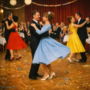 Aktivizace senioři s demencí – Plesová sezóna: páry tančí na parketu – Aktivizace senioři s demencí